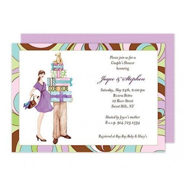Couples Baby Shower Invitations, Couples Shower, Bonnie Marcus